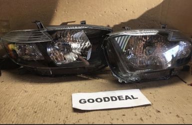#144 Fit 08-10 Highlander Toyota Black Housing Amber Corner Headlights Light Lamp