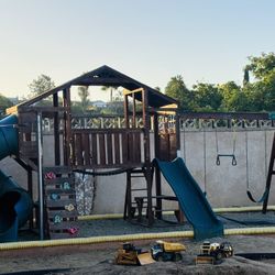 Kid Craft Wooden Play Set, Multiple Slides , Swing Set … Hours Of Fun 