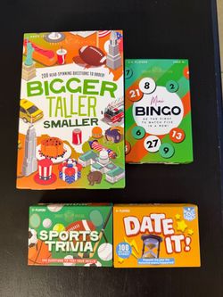 Lot of 4 Travel Card & Trivia Games
