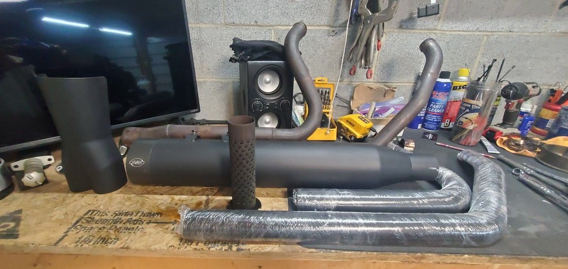 S&S Sidewinder Full Catless Exhaust System For M8