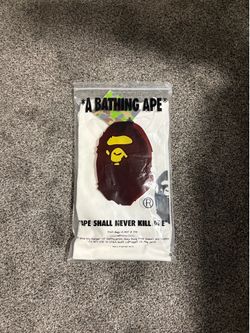 White and black Bape tee medium