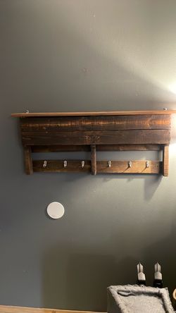 Pallet Coffee Table with Coat rack that matches