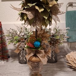 Beautiful Holiday Topiary Tree