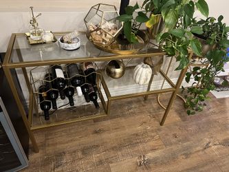 Brass Console Table
