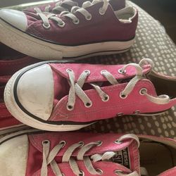 Kids Shoes. Two Converse and One Vans