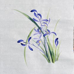 Hand-painted orchid