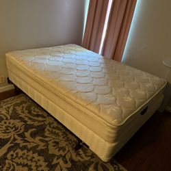 Queen Mattress w/ Boxspring & Frame