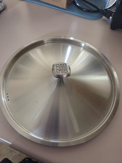 Large Stainless Steel Lid...New In Box