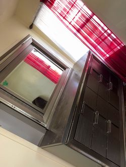 Dresser and mirror