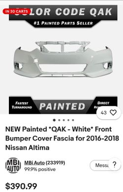 2015-2018 Altima bumper
