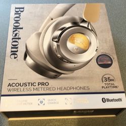 Brookstone wireless metered Headphones