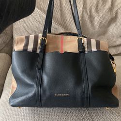 Authentic Burberry Madison Check Diaper Bag