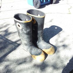 Honeywell steel toe fireman boots waterproof