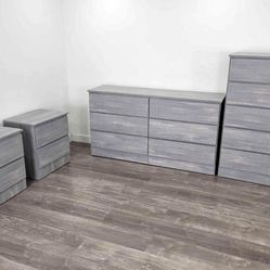 Dresser , chest and 2 nightstands - Cómoda, Gavetero y 2 mesitas de noche