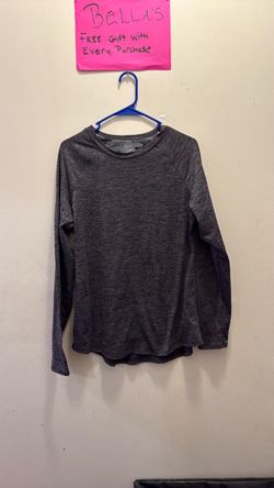 Gray Heathered Long Sleeve Athletic Top