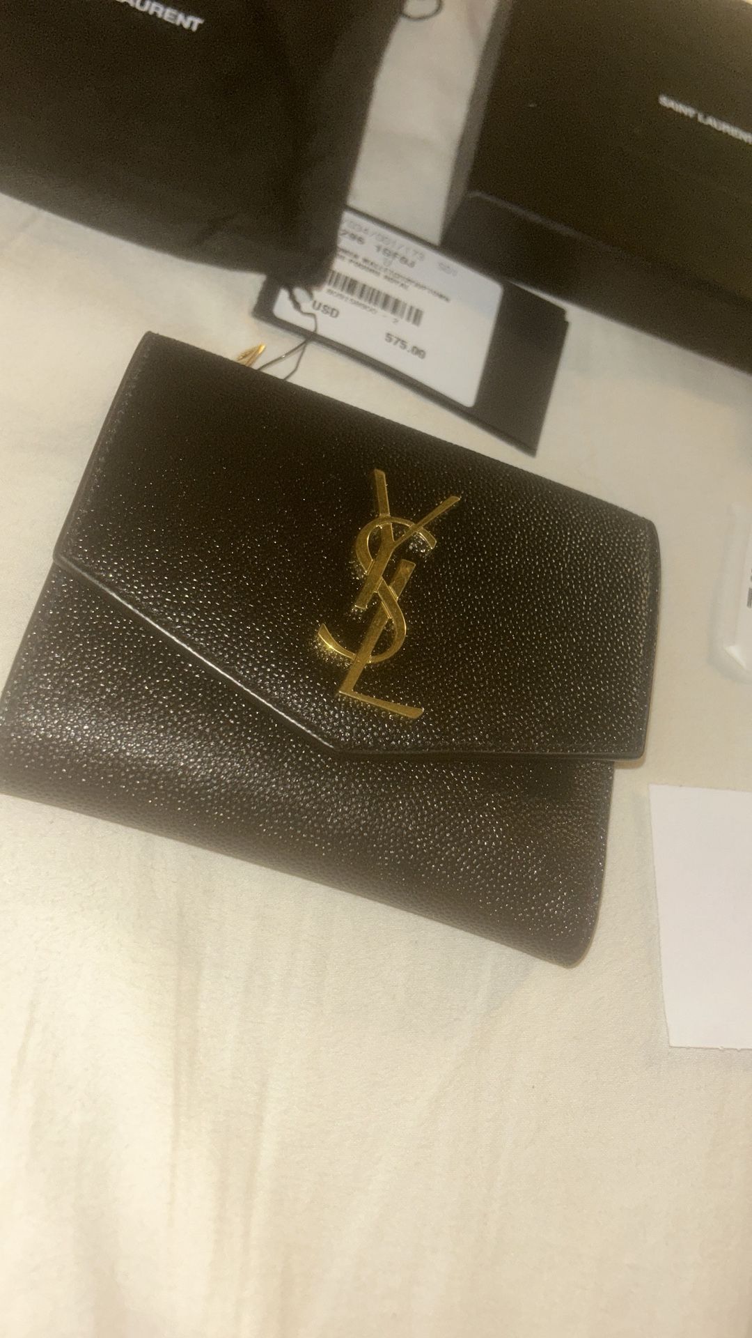 Saint Laurent Uptown Leather Wallet  BRAND NEW 