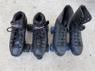 2 Pairs Quad Roller Skates – Riedell R3 + High-Top Skates