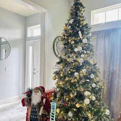 9 Ft Christmas Tree 🎄 With Lights 