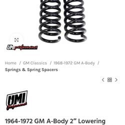 UMI 2” Drop Springs