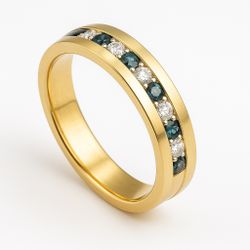 Two EFFY man Rings 14k Yellow Gold 