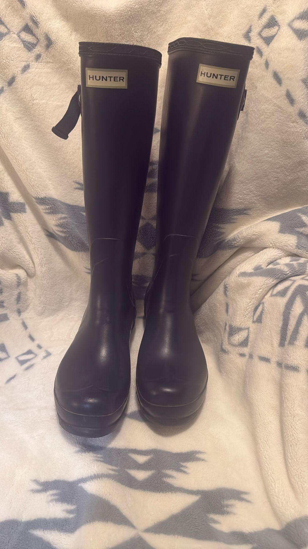 Women’s Size 10 Hunter Boots Navy Blue