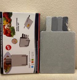 New Index Kitchen Cutting Board Set with Holder