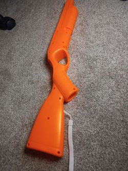 Nintendo Wii Orange Shotgun Accessory – Cabela’s Top Shot Hunting Games Shooter