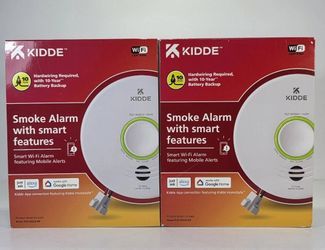 Kidde Smart Wi-Fi Smoke Alarm P4010ACS-WF – Set of 2, New in Box