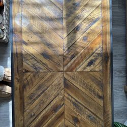 Solid Wood Coffee Table on Casters – Living Spaces