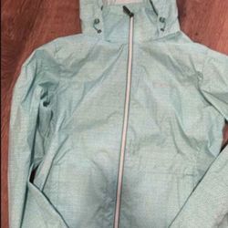 Brand new COLUMBIA women’s teal windbreaker SIZE MEDIUM