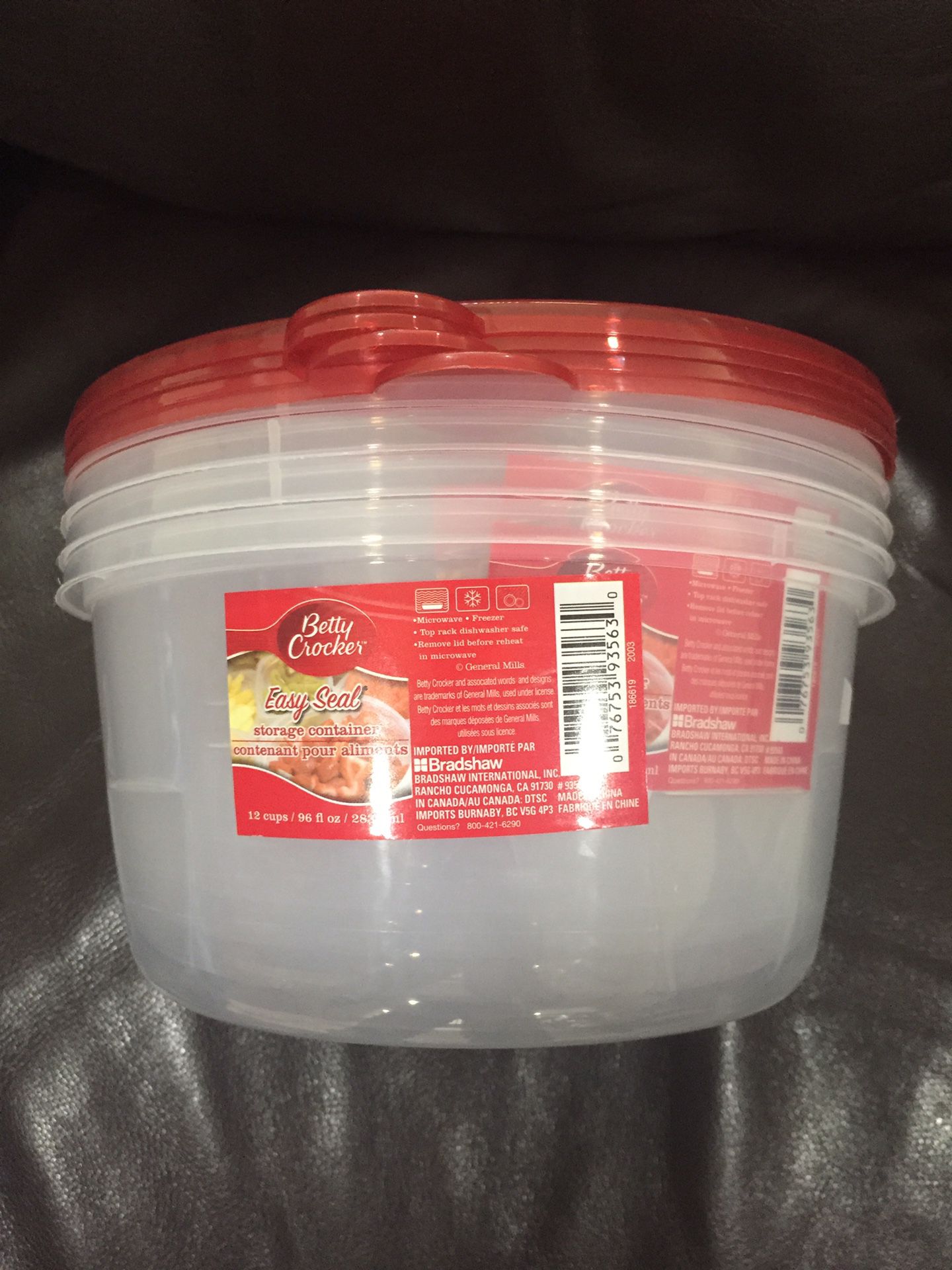 Betty Cocker Storage Container (4 pack)