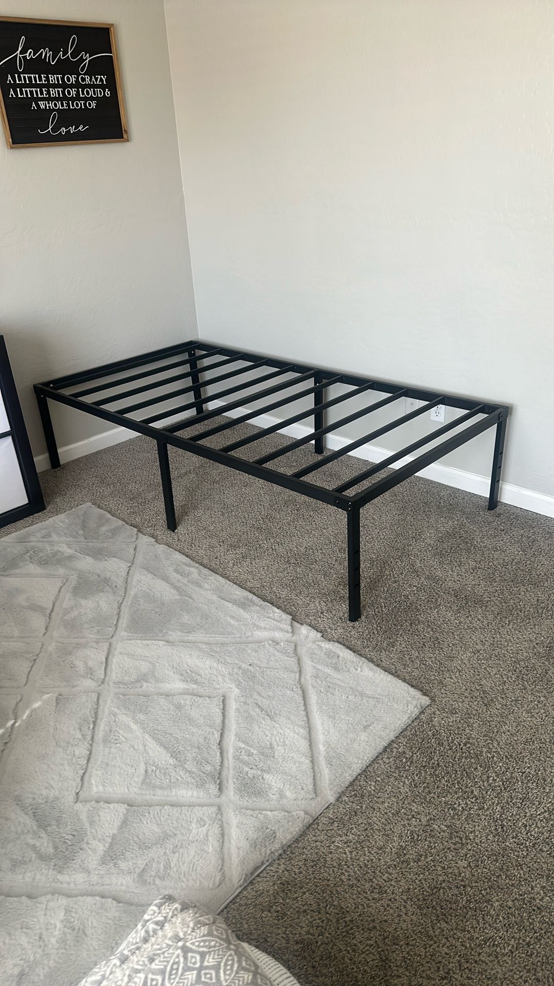 Twin Bed Frame (18 Inches High For Storage Underneath)