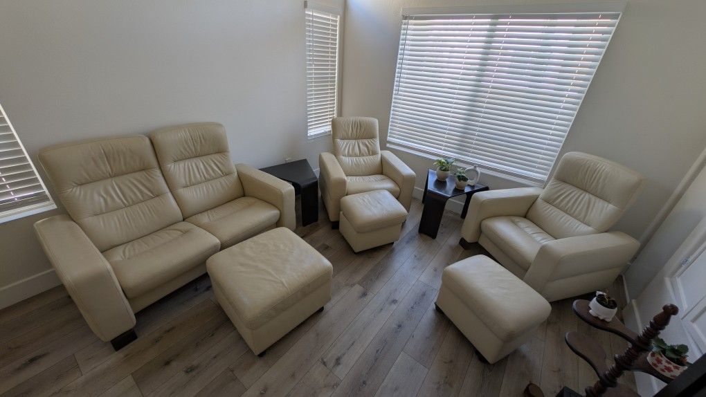 Stressless Reclining Love Seat, reclining armchairs & ottomans