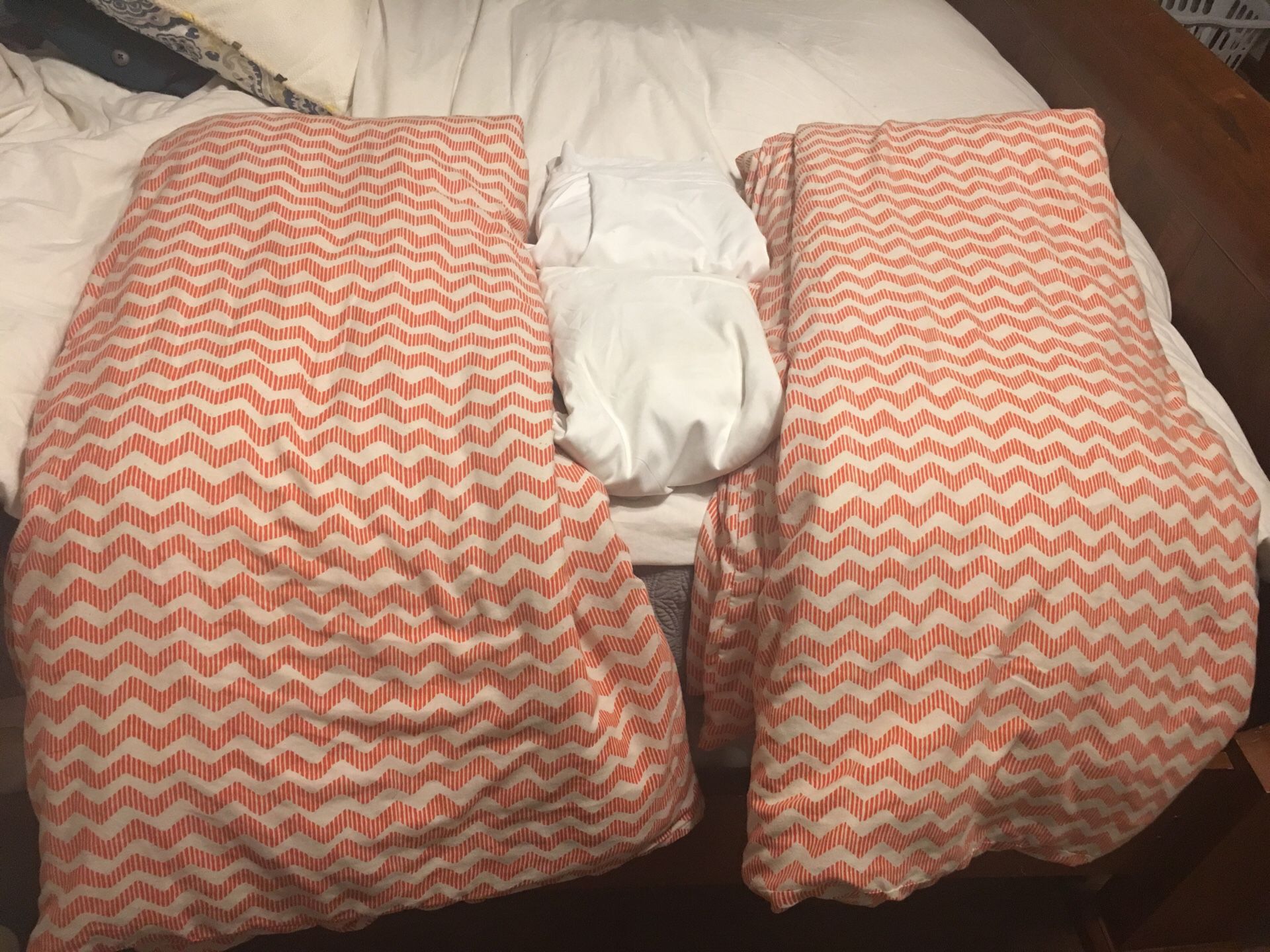 2 twins IKEA duvet covers and pillow cases and bed skirts