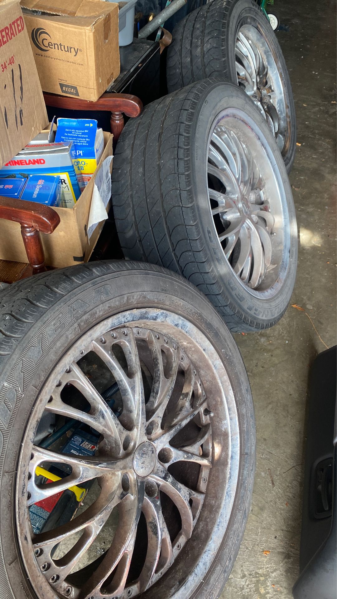 20” rims with tires 245/50R20 FULL SET