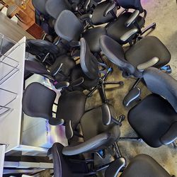 Qty. 100 Black Ergonomic Desk Chairs 
**Each**