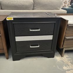 Black night stand 