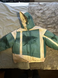 supreme x damien hirst down puffer jacket