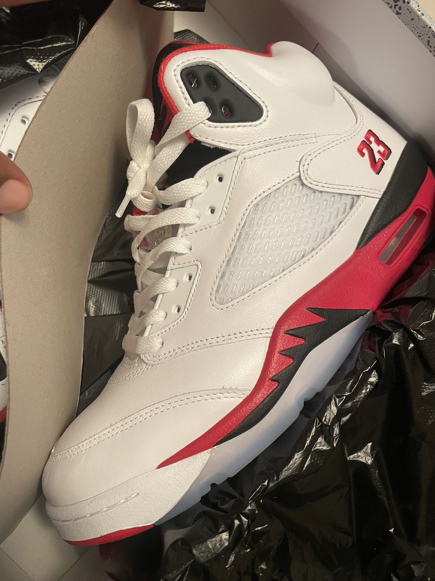 Retro 5 Fire Red