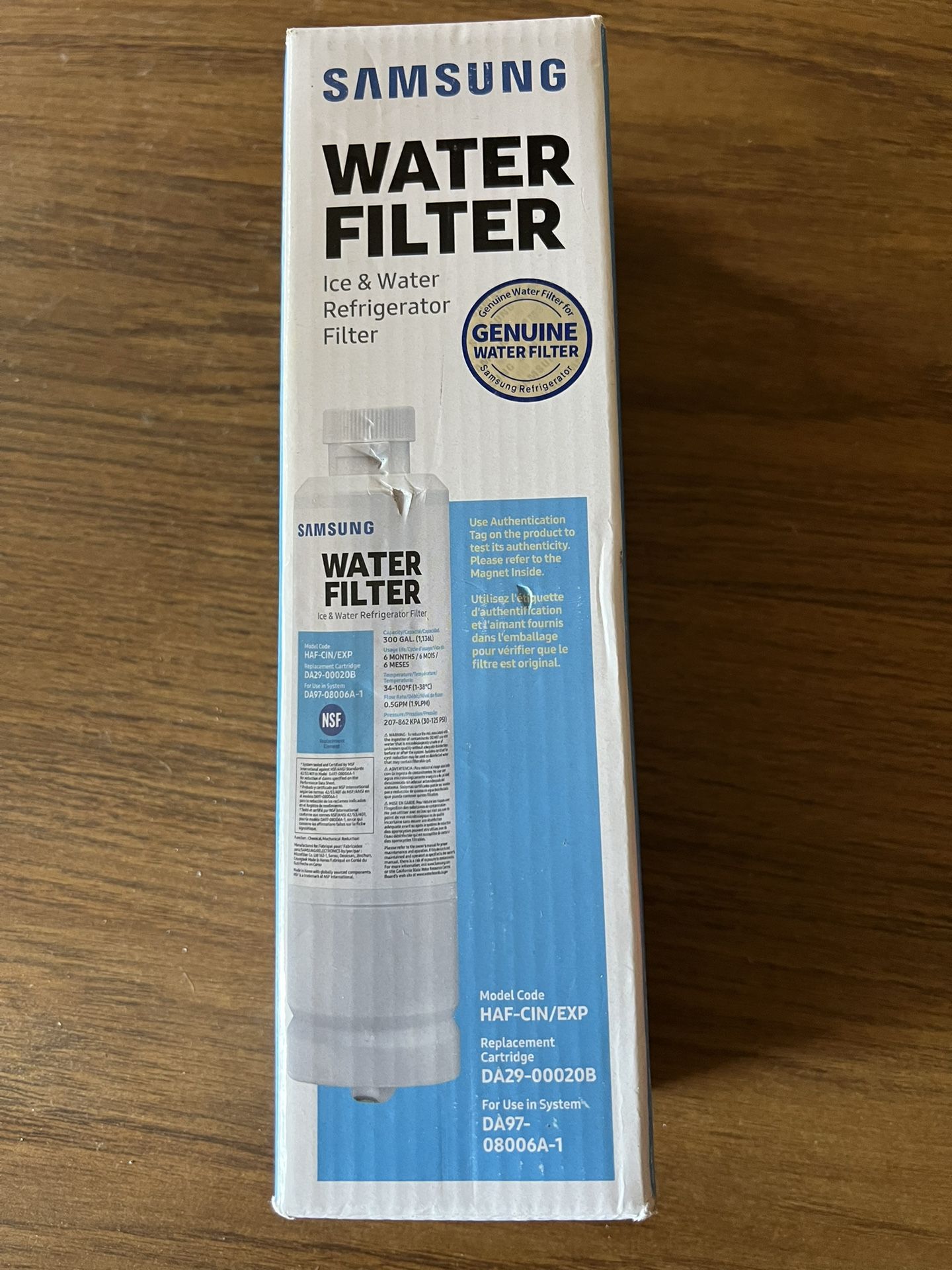 Samsung Ice & Water Refrigerator Filter