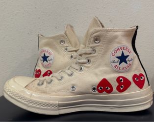 Converse Chuck Taylor Comme des Garçons Play High Top Heart Shoes size 9