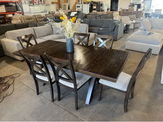 Westen Dining Table and 6 Chairs 7pc $650
