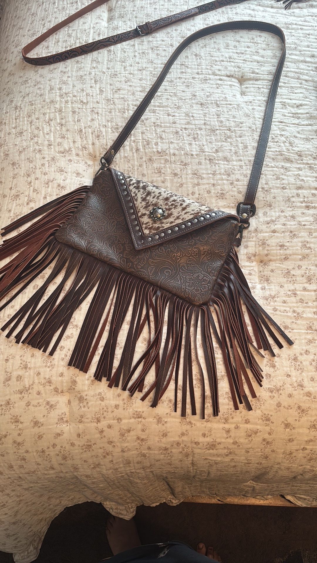 fringe cross body bag