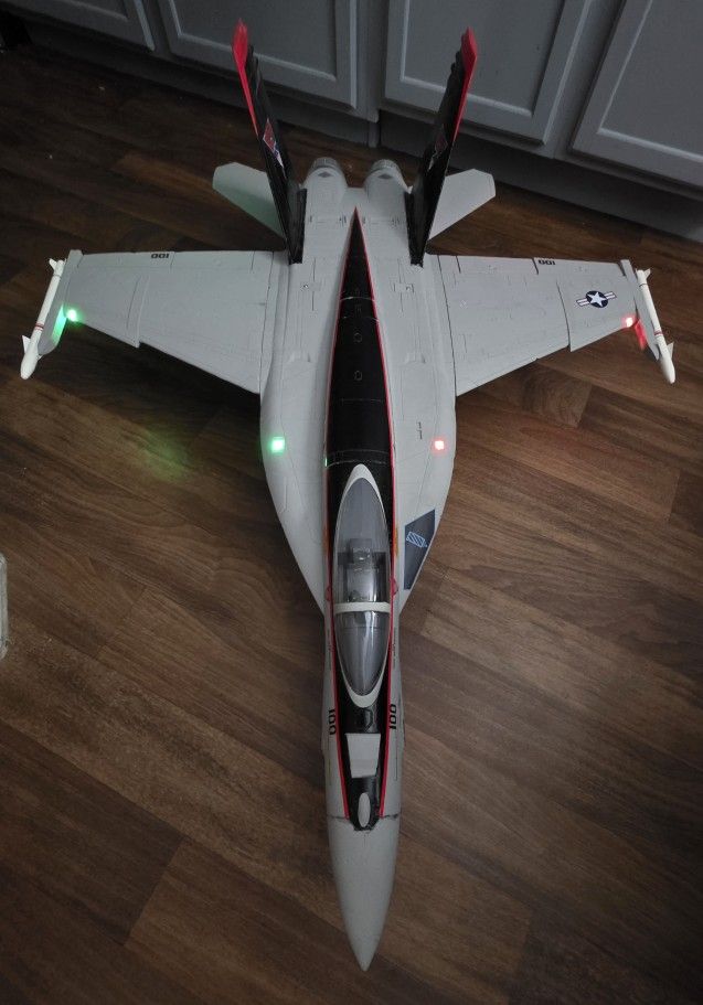 F18 Rc Jet Airplane With 90mm Edf And Thrust VECTORING! 