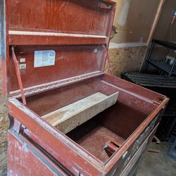 Job Box Toolbox Upgraded With Casters And Hardware To Add Locks 