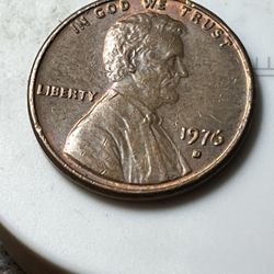 1976 D Penny Missing F In FG 
