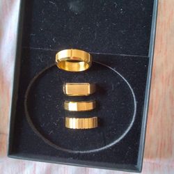 Gold Plated Over .925 S Rings Size 10. $80 Each Or Best Offer