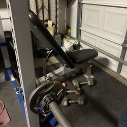 Bench + Weights + Bowflex Treadmill