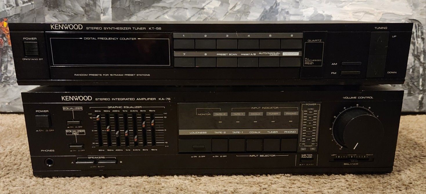 KENWOOD HIFI 3 pieces stack system separate A-76 X-76 And DP-76 £145.00 - UK