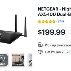 NETGEAR - Nighthawk AX5400 WiFi Router 